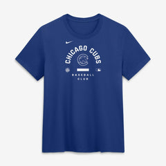 Chicago Cubs Nike Women's Authentic Collection Early Work Tri-Blend Dri-FIT T-Shirt - Royal T-shirts