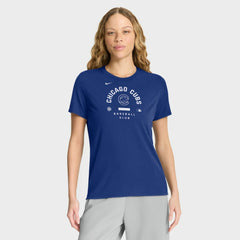 Chicago Cubs Nike Women's Authentic Collection Early Work Tri-Blend Dri-FIT T-Shirt - Royal T-shirts