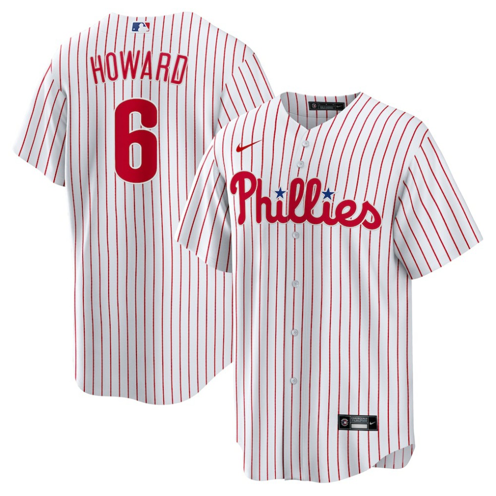 MLB Ryan Howard Philadelphia Phillies Nike Replica Player Jersey - White