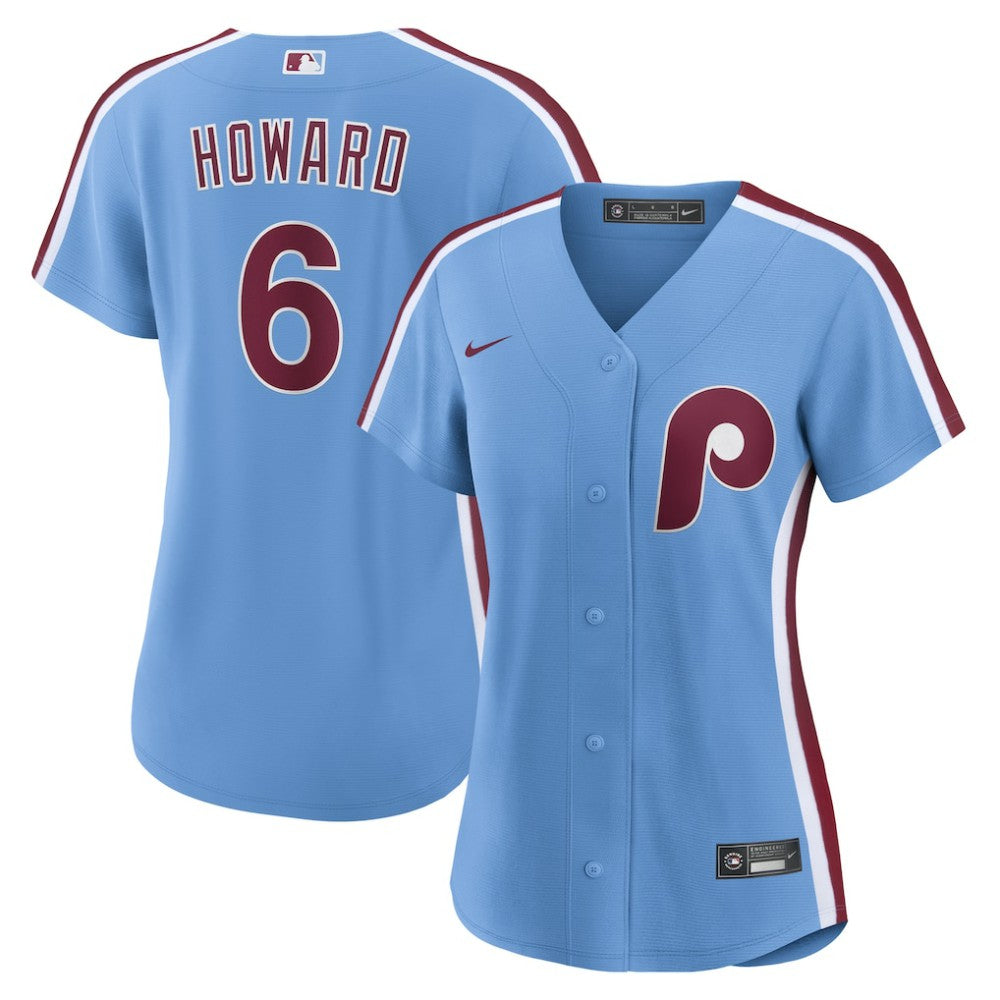MLB Ryan Howard Philadelphia Phillies Nike Women's Replica Jersey - Light Blue