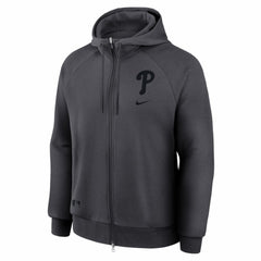 Philadelphia Phillies Nike Authentic Collection Player Raglan Dri-FIT Full-Zip Hoodie - Anthracite Hoodies