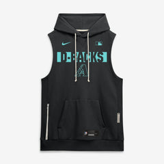 Arizona Diamondbacks Nike Authentic Collection Standard Issue Dri-FIT Sleeveless Hoodie - Black Hoodies