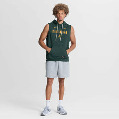 Athletics Nike Authentic Collection Standard Issue Dri-FIT Sleeveless Hoodie - Green Hoodies