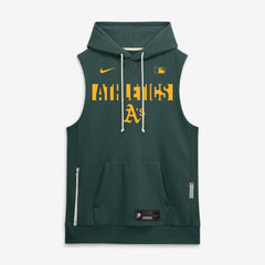 Athletics Nike Authentic Collection Standard Issue Dri-FIT Sleeveless Hoodie - Green Hoodies