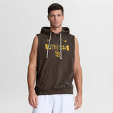 San Diego Padres Nike Authentic Collection Standard Issue Dri-FIT Sleeveless Hoodie - Brown Hoodies