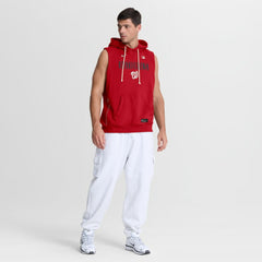 Washington Nationals Nike Authentic Collection Standard Issue Dri-FIT Sleeveless Hoodie - Red Hoodies
