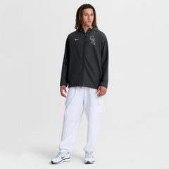 Colorado Rockies Nike Authentic Collection Raglan Therma-FIT Full-Zip Hooded Jacket - Black Jackets