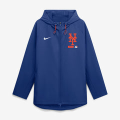 New York Mets Nike Authentic Collection Raglan Therma-FIT Full-Zip Hooded Jacket - Royal Jackets