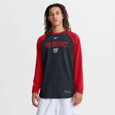 Washington Nationals Nike Authentic Collection Raglan Dri-FIT Sweatshirt - Navy Sweatshirts