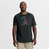 Arizona Diamondbacks Nike Authentic Collection Batting Practice Pre-Game Raglan Dri-FIT Top - Black Tops