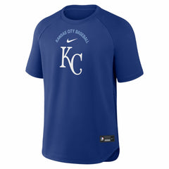 Kansas City Royals Nike Authentic Collection Batting Practice Pre-Game Raglan Dri-FIT Top - Royal Tops