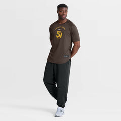 San Diego Padres Nike Authentic Collection Batting Practice Pre-Game Raglan Dri-FIT Top - Brown Tops