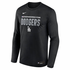 Los Angeles Dodgers Nike Authentic Collection Legend Dri-FIT Long Sleeve T-Shirt - Black T-shirts