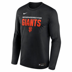 San Francisco Giants Nike Authentic Collection Legend Dri-FIT Long Sleeve T-Shirt - Black T-shirts
