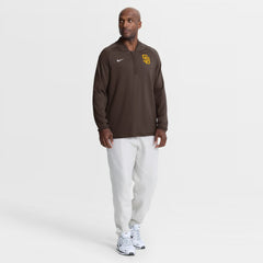 San Diego Padres Nike Authentic Collection Dri-FIT Raglan Half-Zip Pullover - Brown Pullover