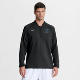 Miami Marlins Nike Authentic Collection Dri-FIT Raglan Half-Zip Pullover - Black Pullover