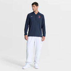 Boston Red Sox Nike Authentic Collection Dri-FIT Raglan Half-Zip Pullover - Navy Pullover