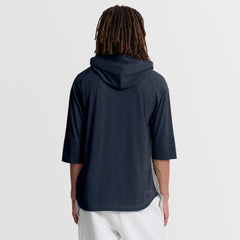 Atlanta Braves Nike Authentic Collection Flux Dri-FIT Raglan 3/4-Sleeve Hooded T-Shirt - Gray T-shirts