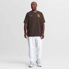 San Diego Padres Nike Authentic Collection Dri-FIT Quarter-Zip Windshirt - Brown