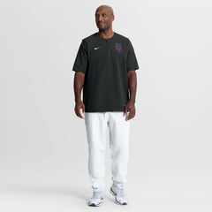 New York Mets Nike Authentic Collection Dri-FIT Quarter-Zip Windshirt - Black