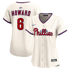 MLB Ryan Howard Philadelphia Phillies Nike Women's Alternate 2 Limited Jersey?¨C Cream