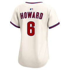 MLB Ryan Howard Philadelphia Phillies Nike Women's Alternate 2 Limited Jersey?¨C Cream