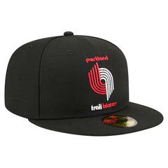 Portland Trail Blazers Core Logo 59FIFTY Fitted Hat Black