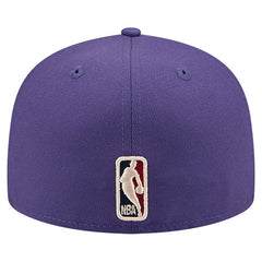 Utah Jazz Core Logo 59FIFTY Fitted Hat Purple