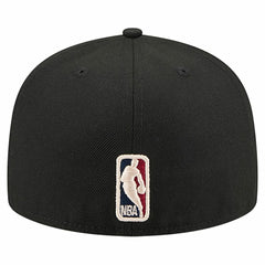 Chicago Bulls Core Logo 59FIFTY Fitted Hat Black