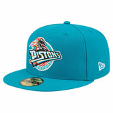 Detroit Pistons Core Logo 59FIFTY Fitted Hat Teal