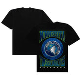 Minnesota Timberwolves Authmade Vintage Metal Premium Heavyweight T-Shirt Black