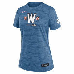 Washington Nationals Nike Women's Authentic Collection City Connect Velocity Dri-FIT T-Shirt - Blue T-shirts