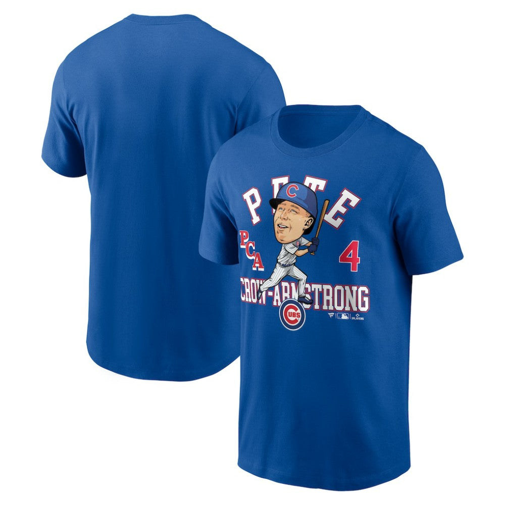 Pete Crow-Armstrong Chicago Cubs Fanatics Hometown Caricature T-Shirt - Royal T-shirts