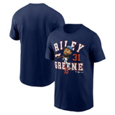 Riley Greene Detroit Tigers Fanatics Hometown Caricature T-Shirt - Navy T-shirts