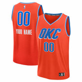 NBA Oklahoma City Thunder Fast Break Custom Jersey - Statement Edition - Orange
