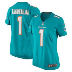 NFL Tua Tagovailoa Miami Dolphins Women's Game Jersey - Aqua
