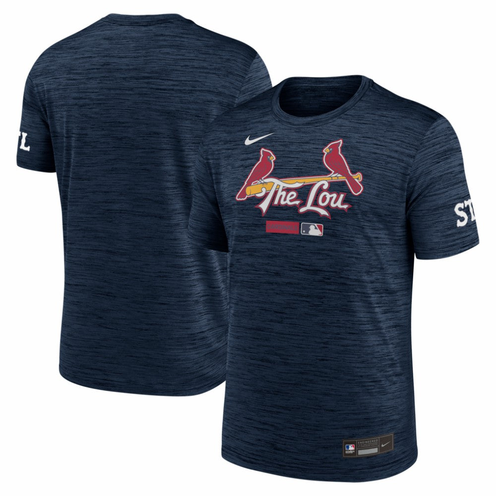St. Louis Cardinals Nike Authentic Collection City Connect Velocity Dri-FIT T-Shirt - Navy T-shirts