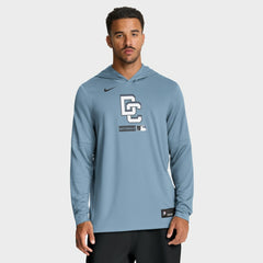 Washington Nationals Nike City Connect Dri-FIT Long Sleeve Hooded T-Shirt - Blue T-shirts