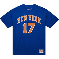 Jeremy Lin New York Knicks Name & Number T-Shirt Blue