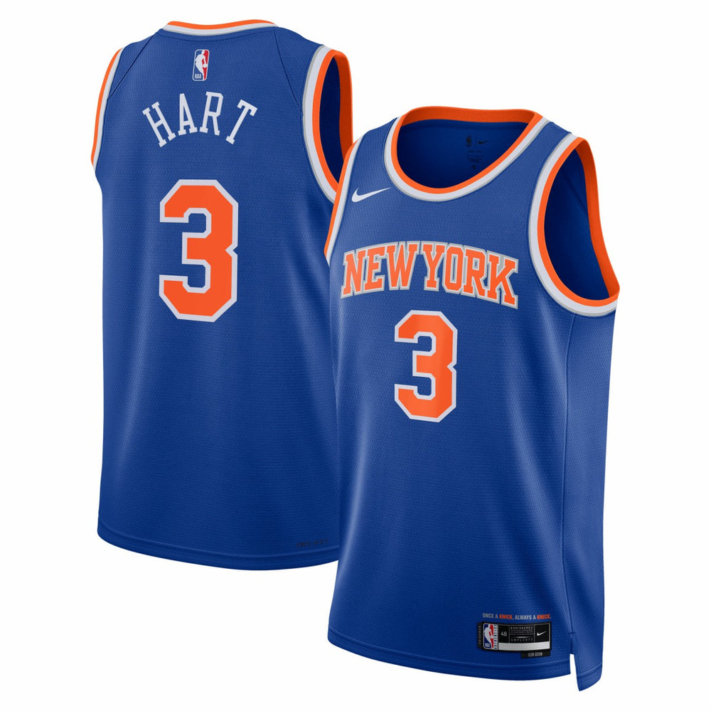 NBA Josh Hart New York Knicks Unisex Swingman Jersey - Icon Edition - Blue