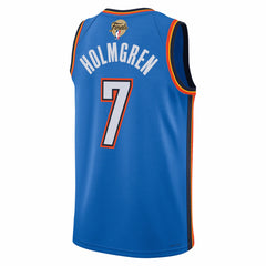 Chet Holmgren Oklahoma City Thunder Unisex 2025 NBA Finals Swingman Jersey Icon Edition Blue