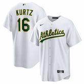 Nick Kurtz Athletics Nike Home Replica Player Jersey - White Jerseys