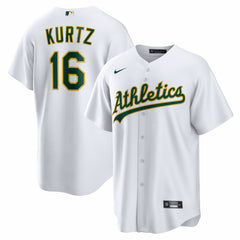 MLB Nick Kurtz Athletics Nike Home Replica Player Jersey - White