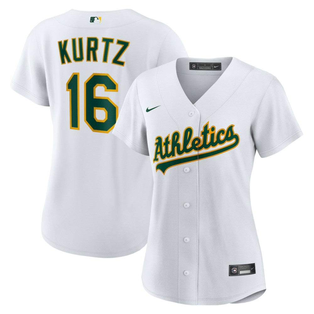 MLB Nick Kurtz Athletics Nike Women's Home Replica Player Jersey - White