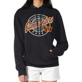 Washington Commanders G-III 4Her by Carl Banks Women's Pinstripe Circle Fleece Pullover Hoodie Black