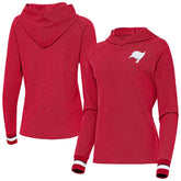 Tampa Bay Buccaneers Antigua Women's Trek Raglan Pullover Hoodie Red