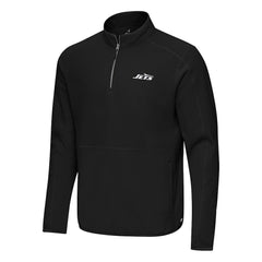 New York Jets Antigua Step Up Quarter-Zip Pullover Black
