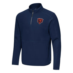 Chicago Bears Antigua Step Up Quarter-Zip Pullover Navy