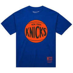 New York Knicks Unisex Hardwood Classics MVP Logo T-Shirt Blue