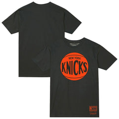 New York Knicks Unisex Hardwood Classics MVP Logo T-Shirt Heather Charcoal
